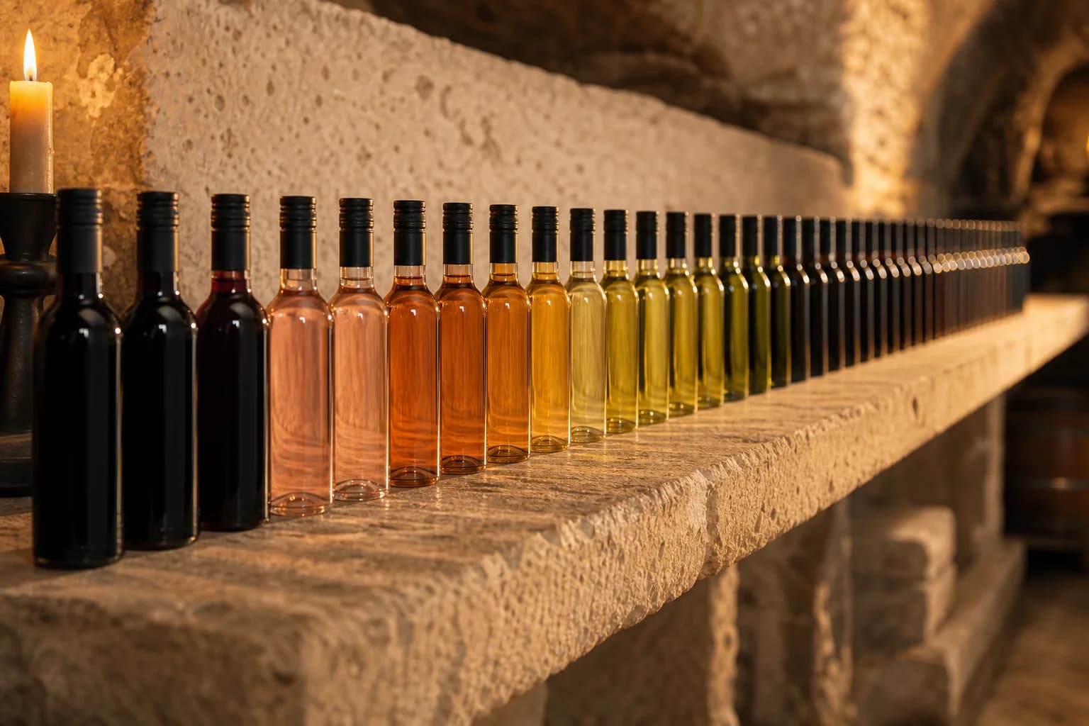 The Hundred — an endless cellar row of small-format wines