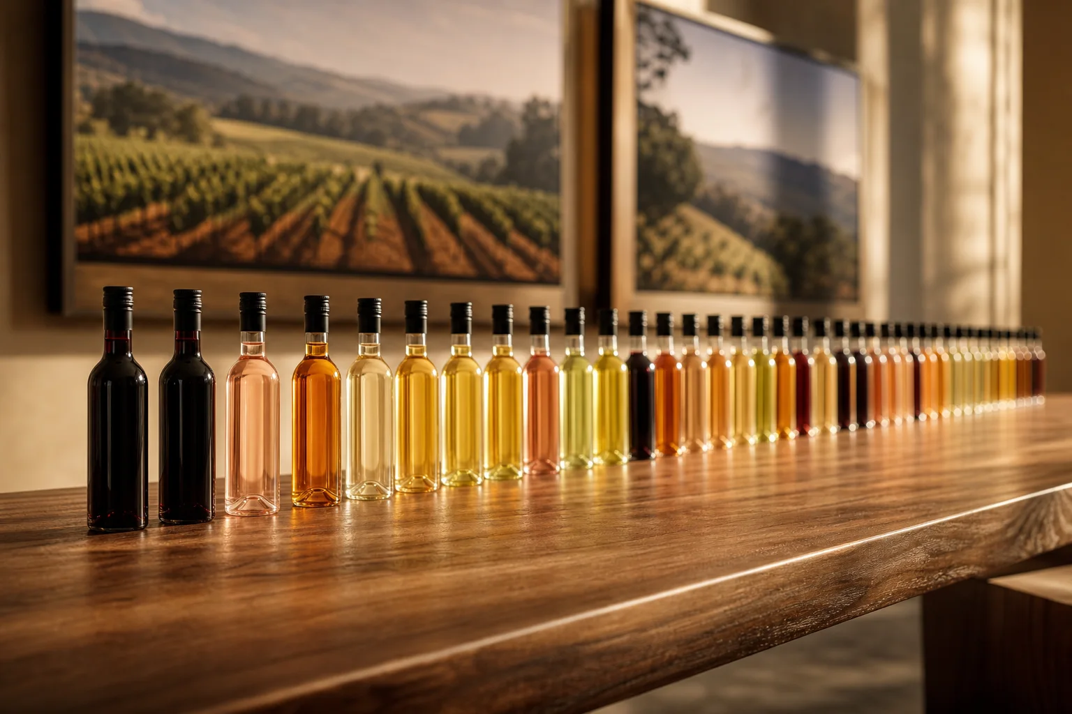 A hundred small-format wines massed together — a cellar's worth of the world in one box