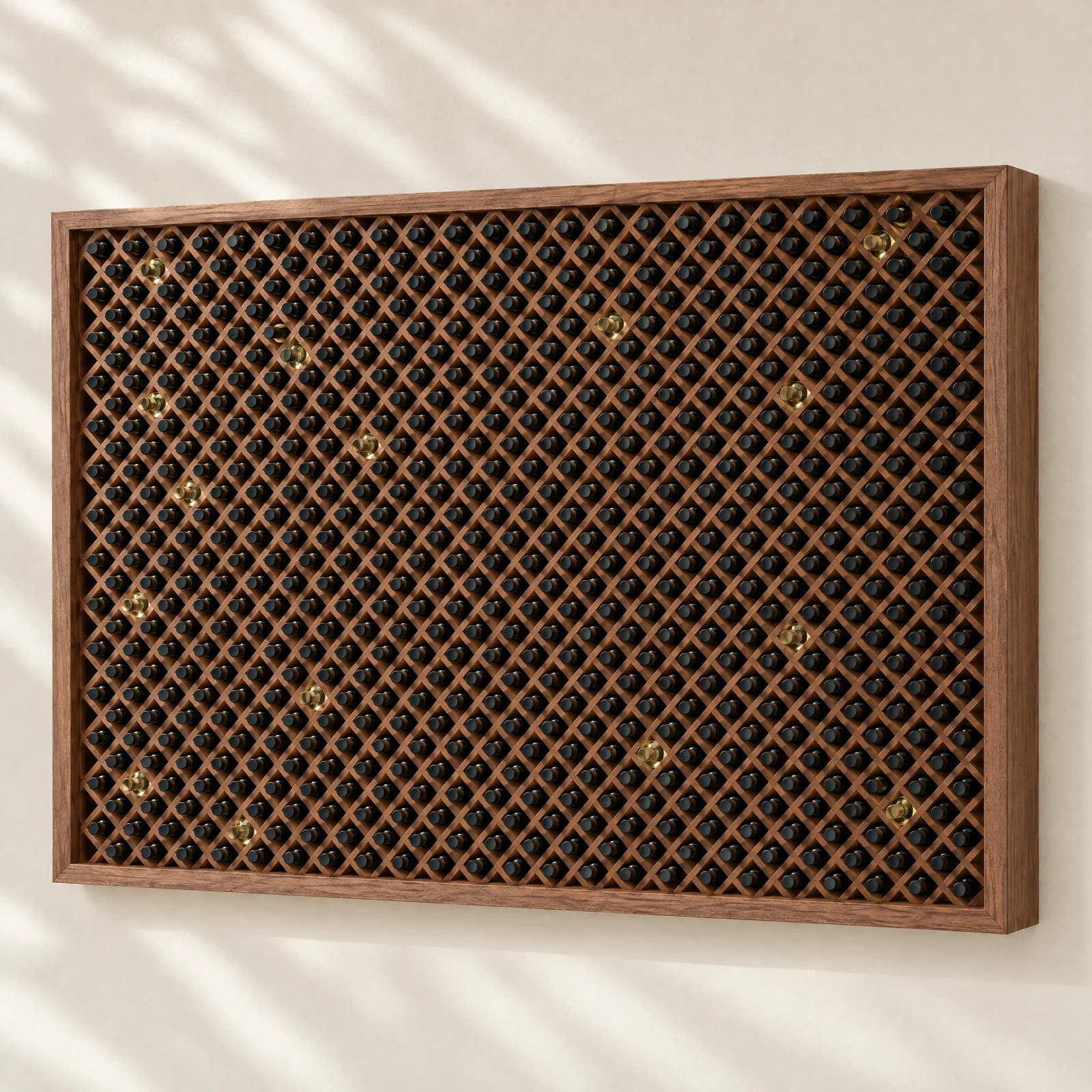 Collector's Cellar — Walnut Wall Install